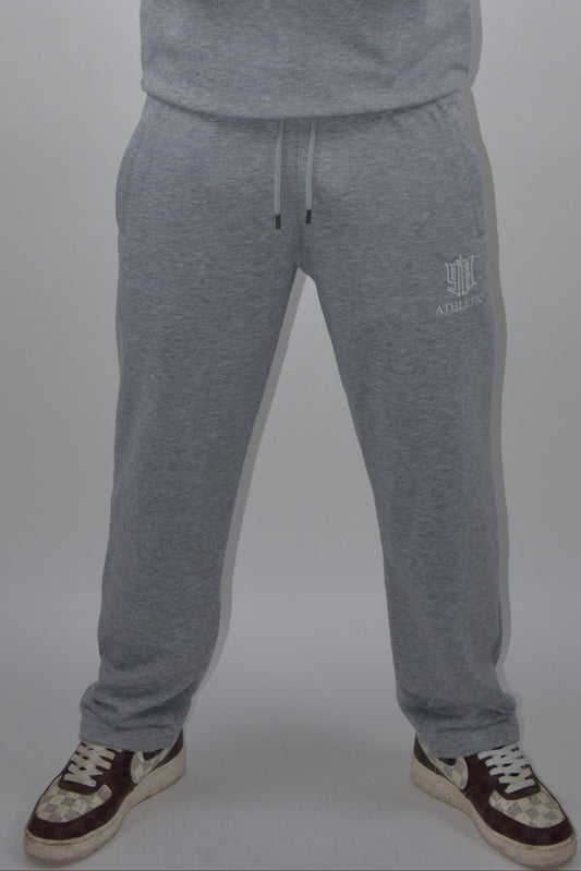 Athletic Open Leg Joggers grey