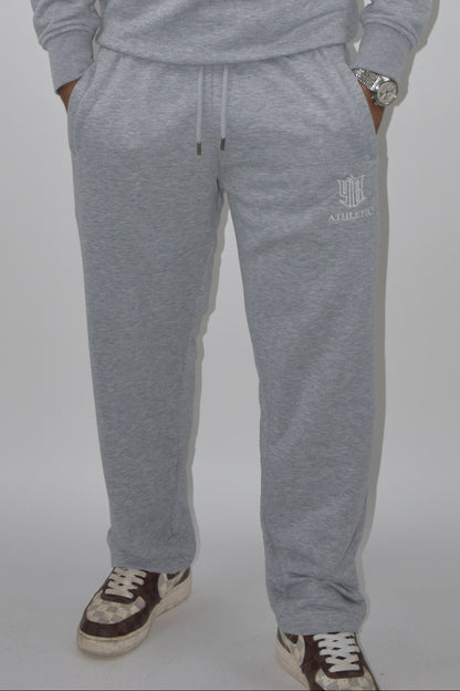 Athletic Open Leg Joggers grey
