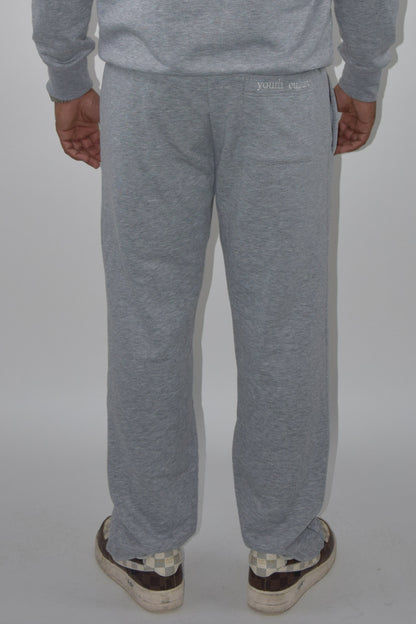 Athletic Open Leg Joggers grey