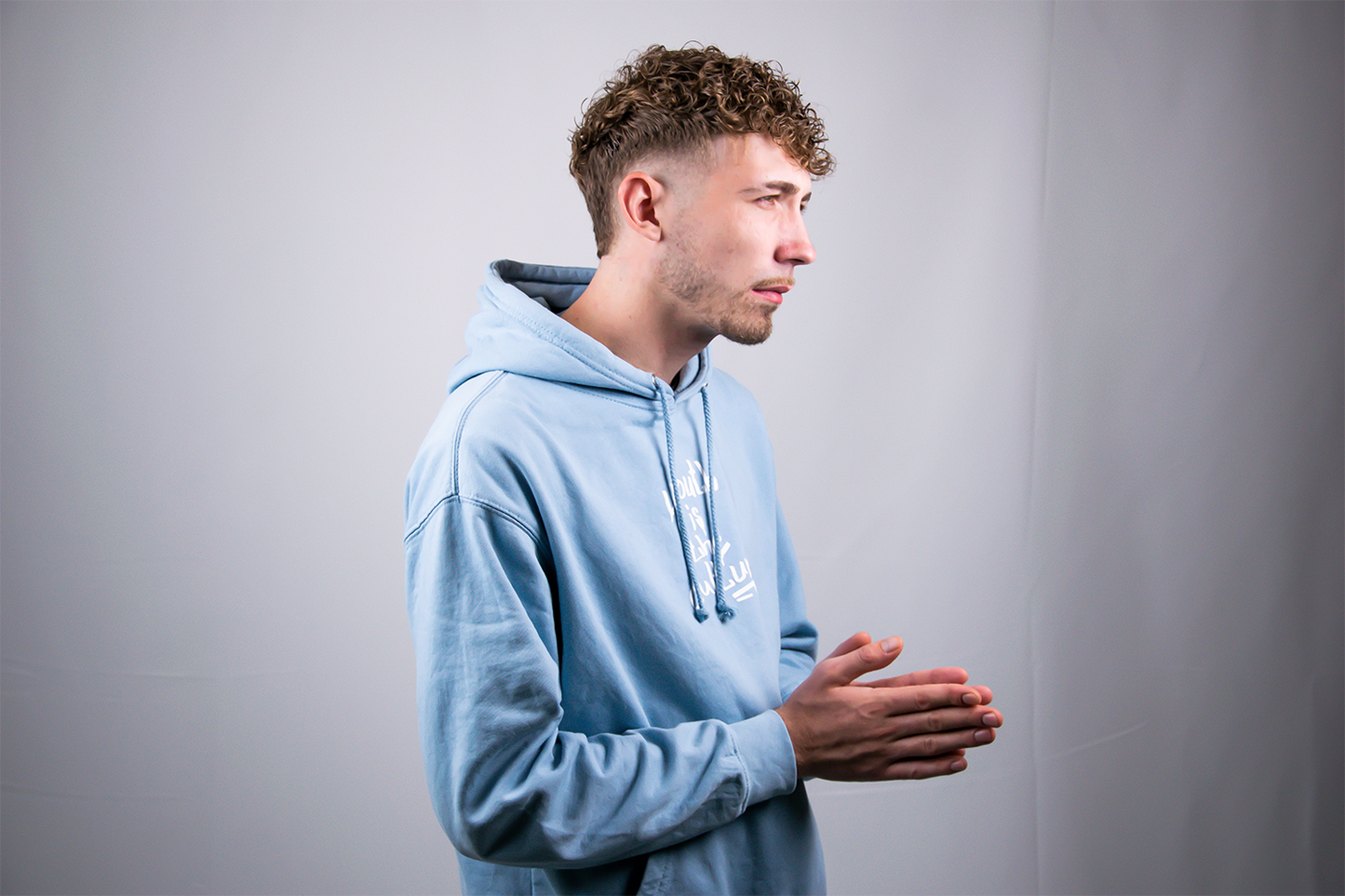 Blockkids v2 Hoodie - Baby blue