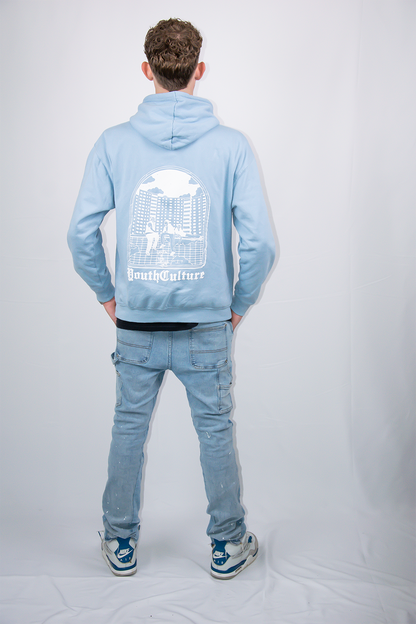 Blockkids v2 Hoodie - Baby blue